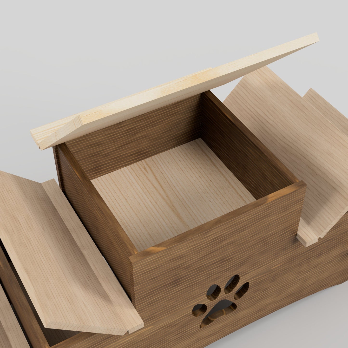 Double-Sided 23 Inch Pet Steps with Hidden Storage