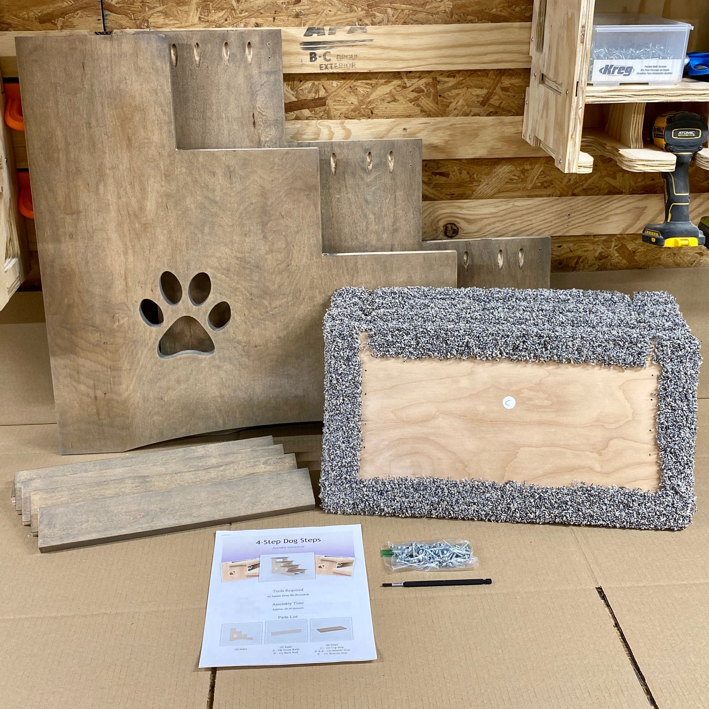 Pet Steps 30 Inches Tall Aria Wood Designs LLC