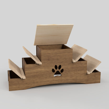 Double-Sided 23 Inch Pet Steps with Hidden Storage