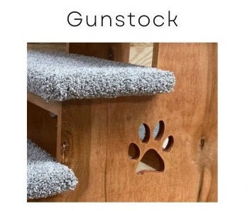 Pet Steps for Dogs 30 Inches Tall Gunstock Handcrafted and Made-to-Order Helps with arthritis joint pains hip dysplasia