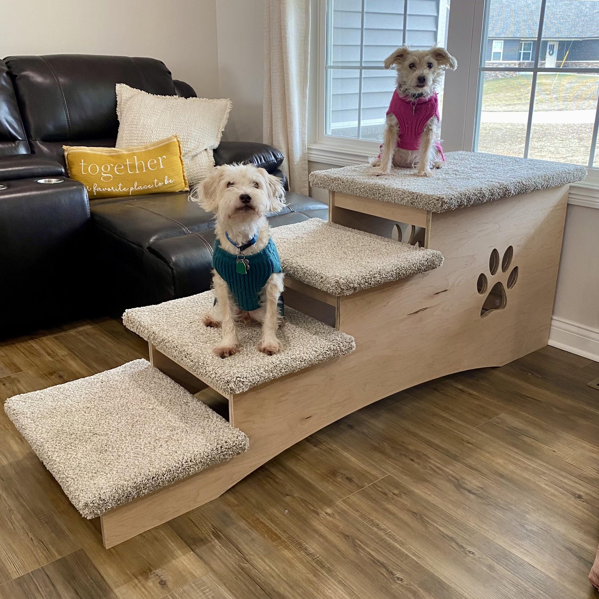 EXTRA DEEP 26 Inch with Platform Pet Steps for Large Dogs